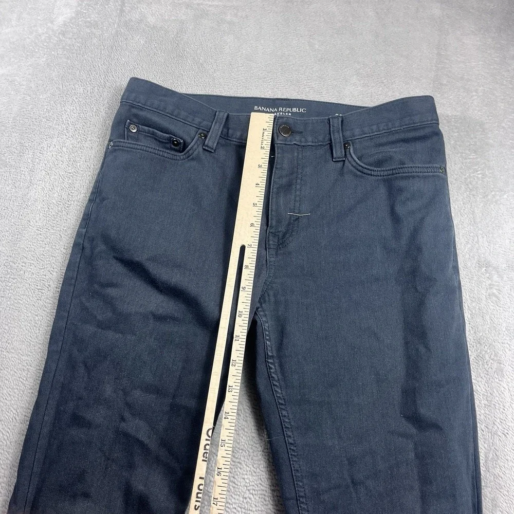 Banana Republic Pants Mens 30x28* The Traveler Chino Jeans Slim Fit‎ Gray EUC
